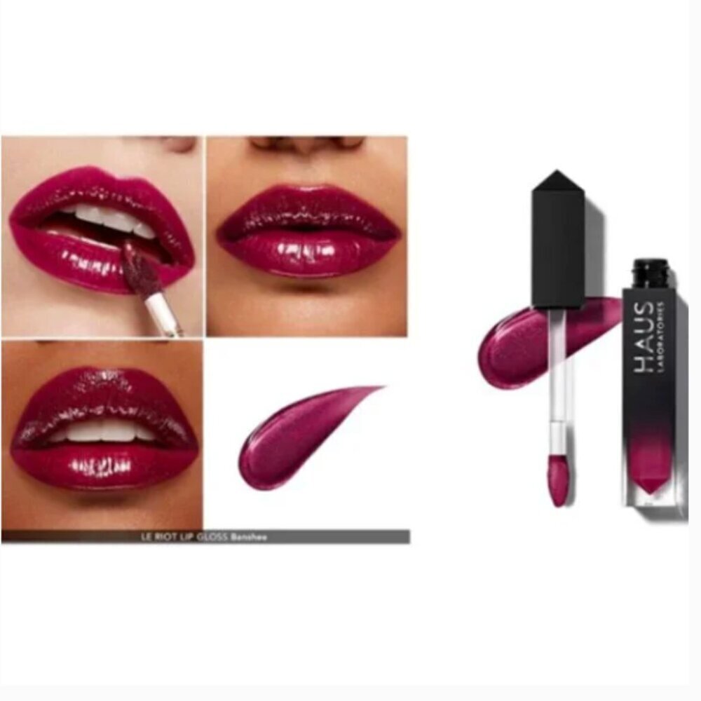 HAUS LABS by Lady‎ Gaga LE RIOT LIP GLOSS Ultra Shine BANSHEE Limited Edition